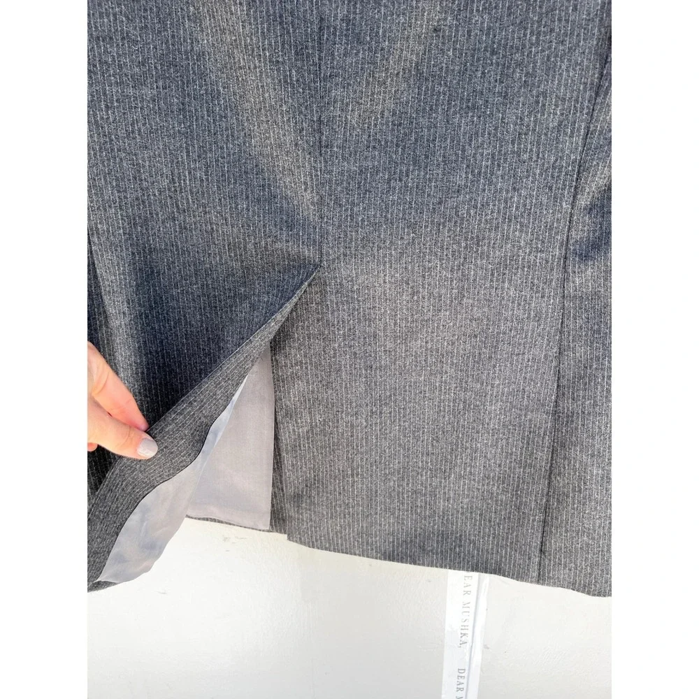 The‎ Men's Shop The Broadway Mens Grey Pinstripe Pure Wool Blazer Sport Coat 40